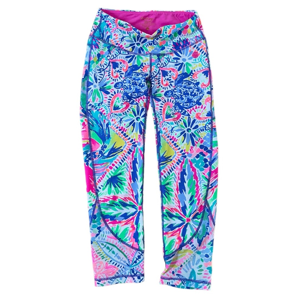 SOLD * Lilly Pulitzer Luxletic Cropped Leggings XS Sea Turtle